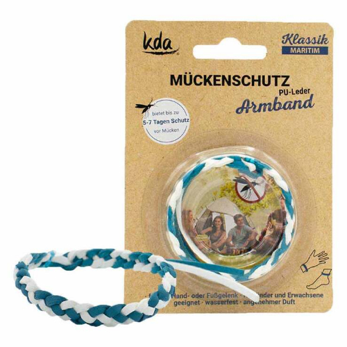 MÜCKENSCHUTZ Armband PU-Leder maritim KDA