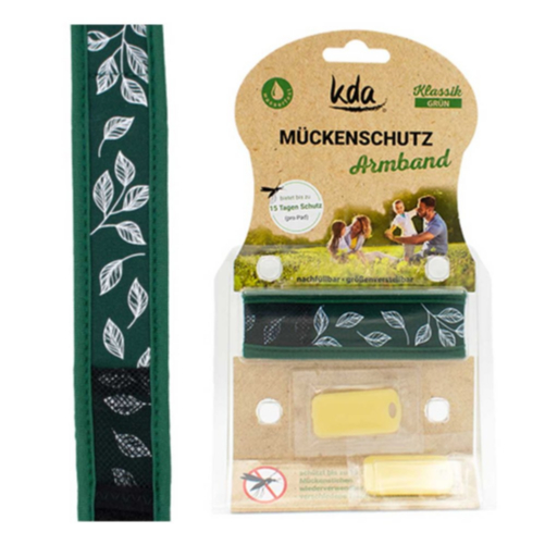 MÜCKENSCHUTZ Armband grün KDA